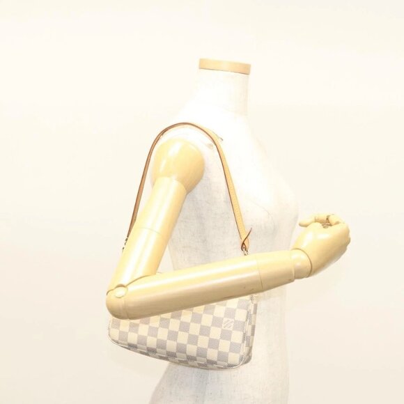 LOUIS VUITTON Damier Azur Pochette Accessoires Pouch LV Auth - Picture 13 of 16